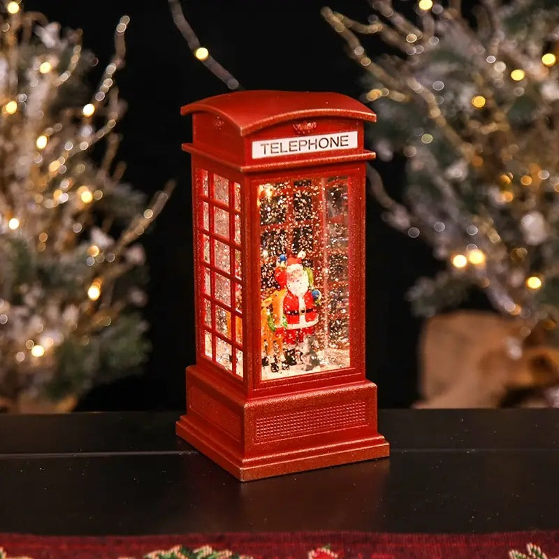 كشك الهاتف الخاص بعيد الميلاد