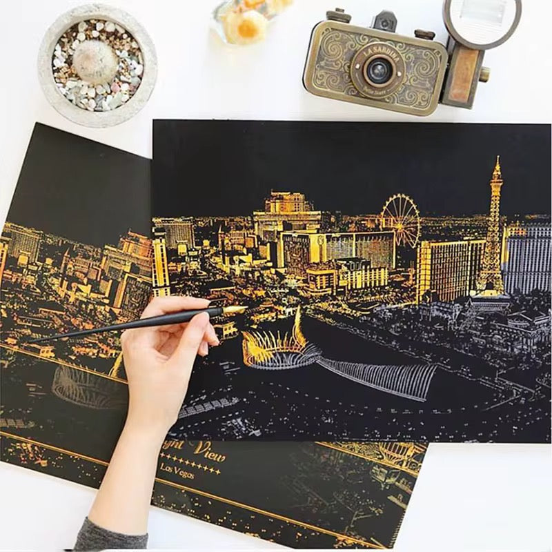 ورق الرسم بالخدش