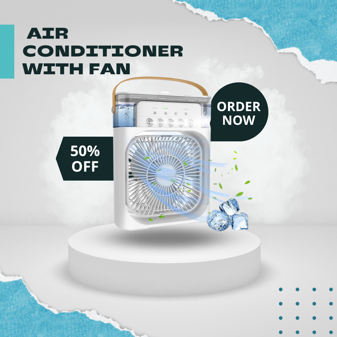 3-in-1 LED Air Humidifier Fan