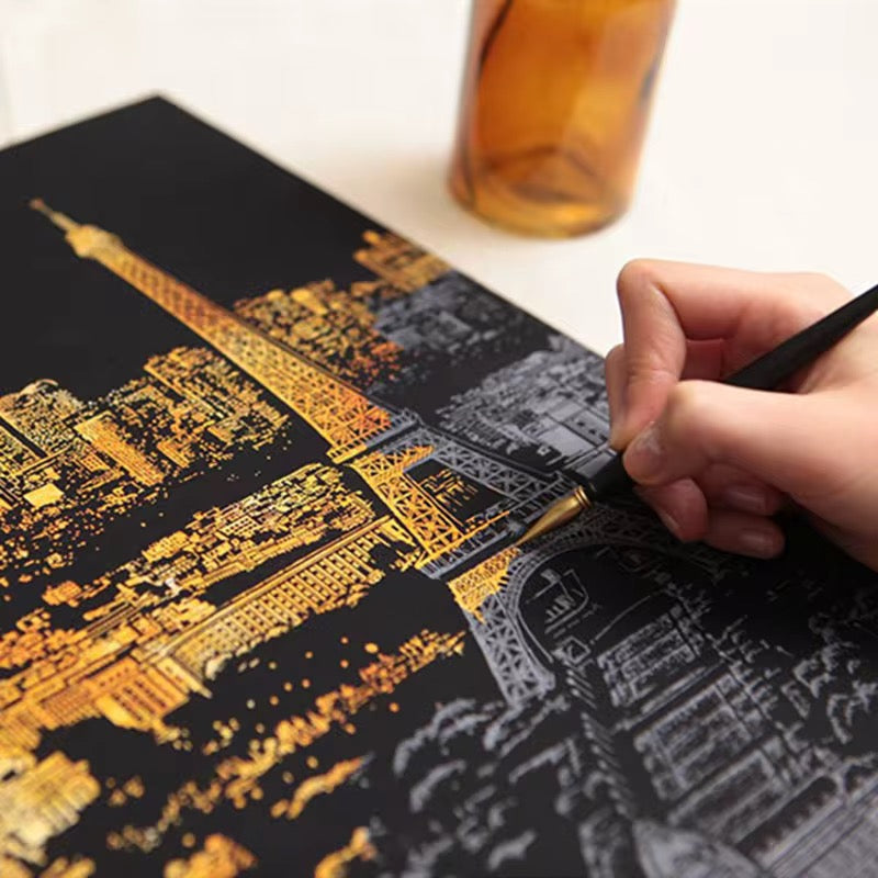 ورق الرسم بالخدش