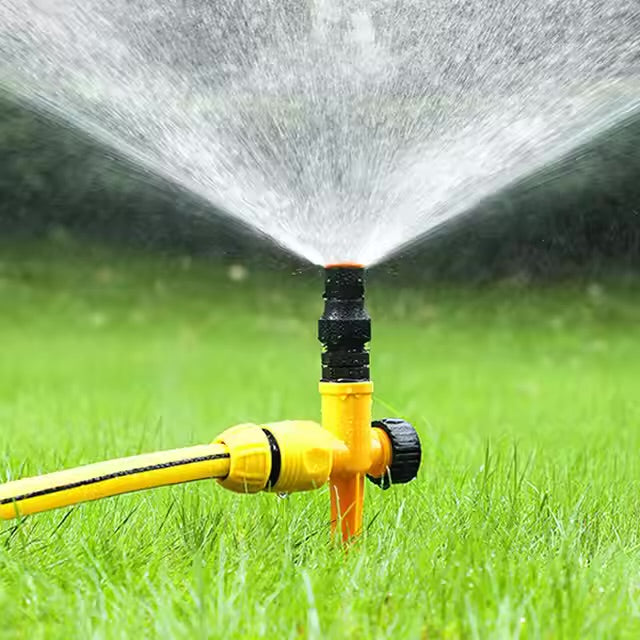 🌿 360° Rotating Garden Sprinkler – High-Pressure Lawn Watering System