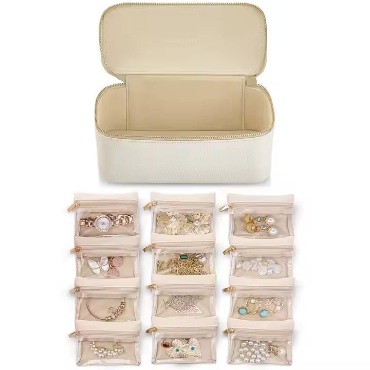 Travel Jewelry Organizer Case – Foldable & Compact
