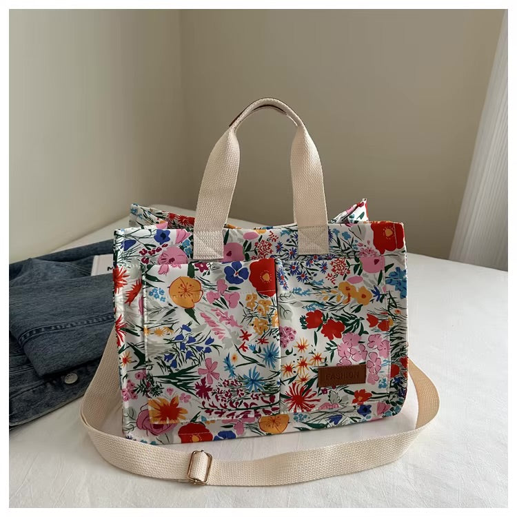 Multi-Purpose Canvas Tote Bag with Shoulder Strap