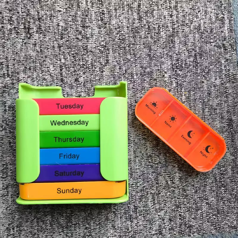 7-Day Weekly Pill Box Organizer