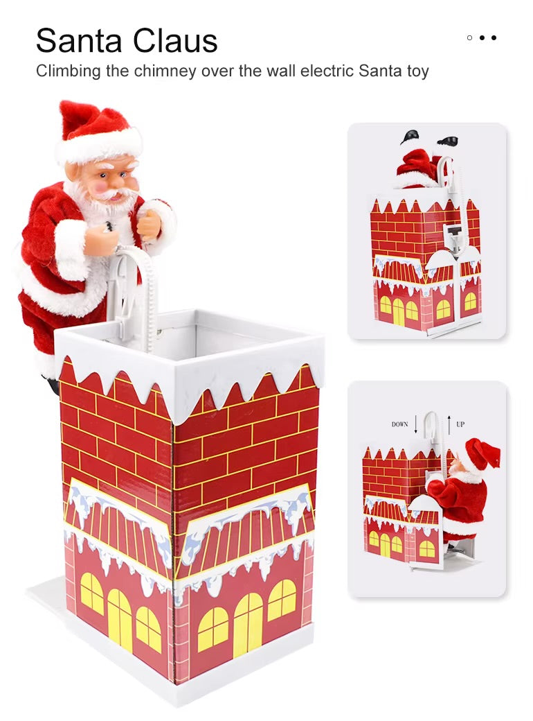 تسلق سانتا كلوز - صعوداً ونزولاً على السلم