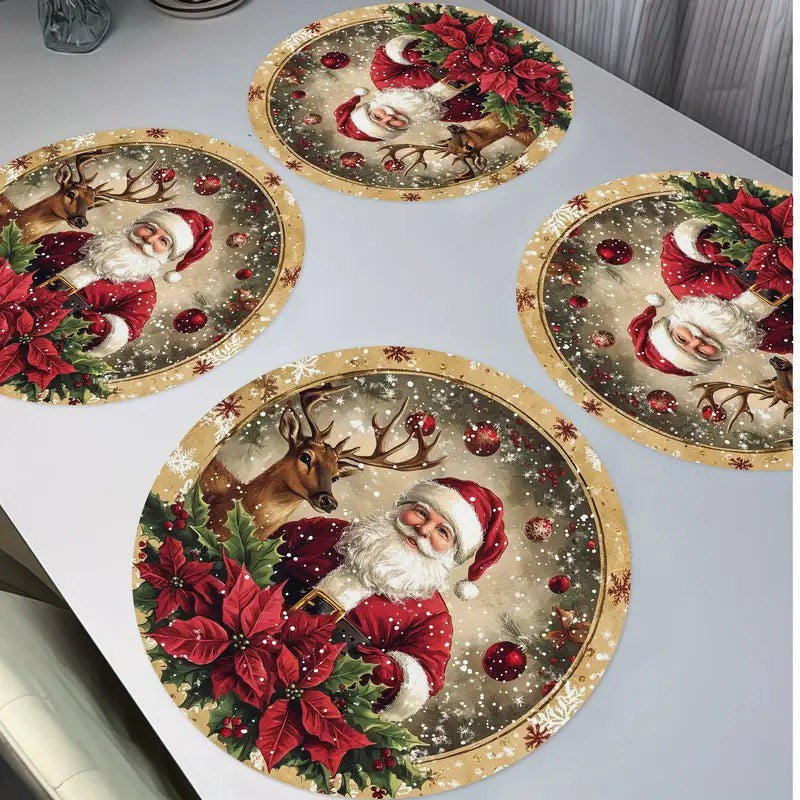 Christmas Place Mat Dining Table Coaster