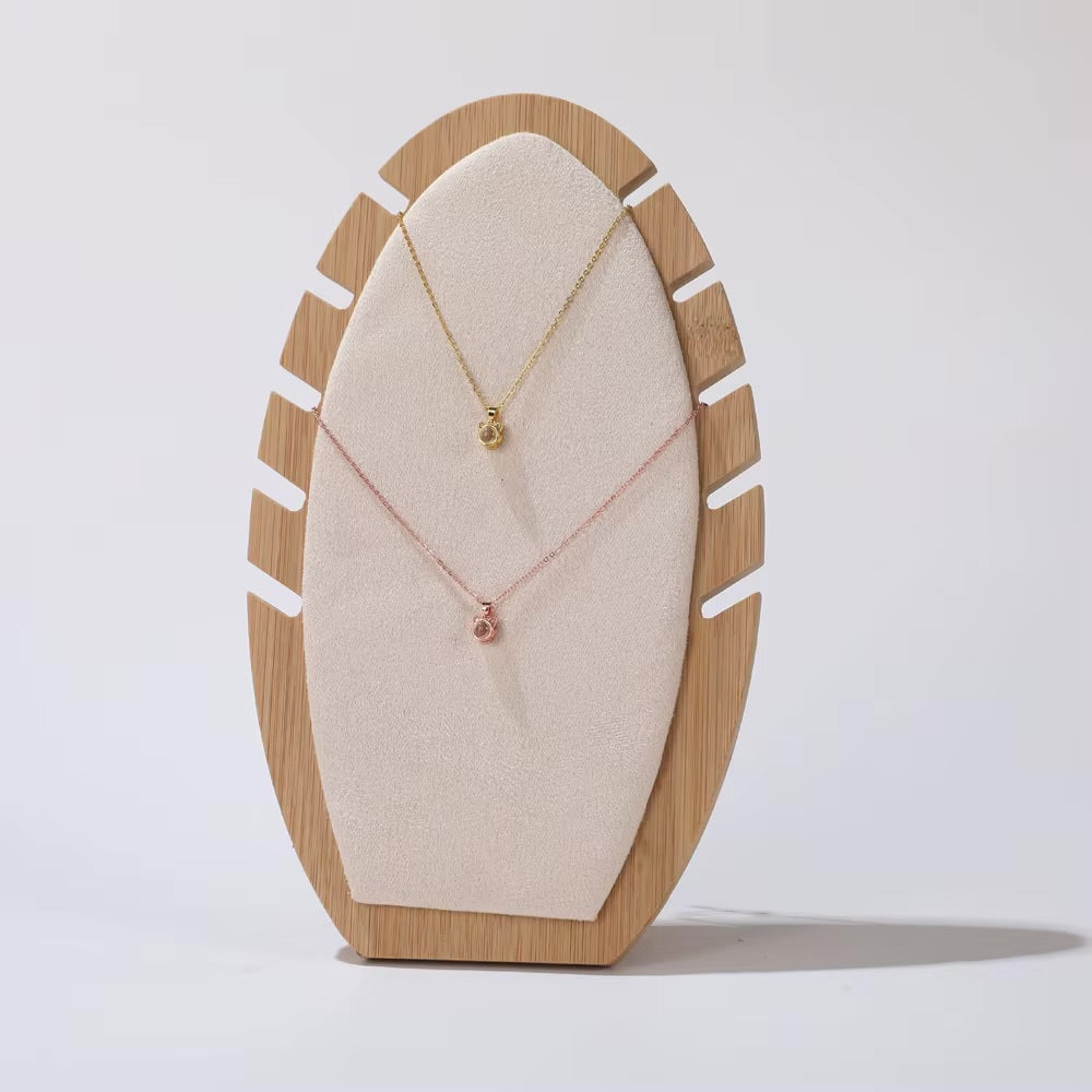 Bamboo Jewelry Display Stand – Necklace & Bracelet Hanger