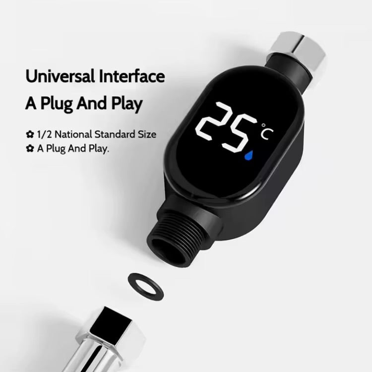 Shower Faucet with Instant Water Temperature LED Monitor