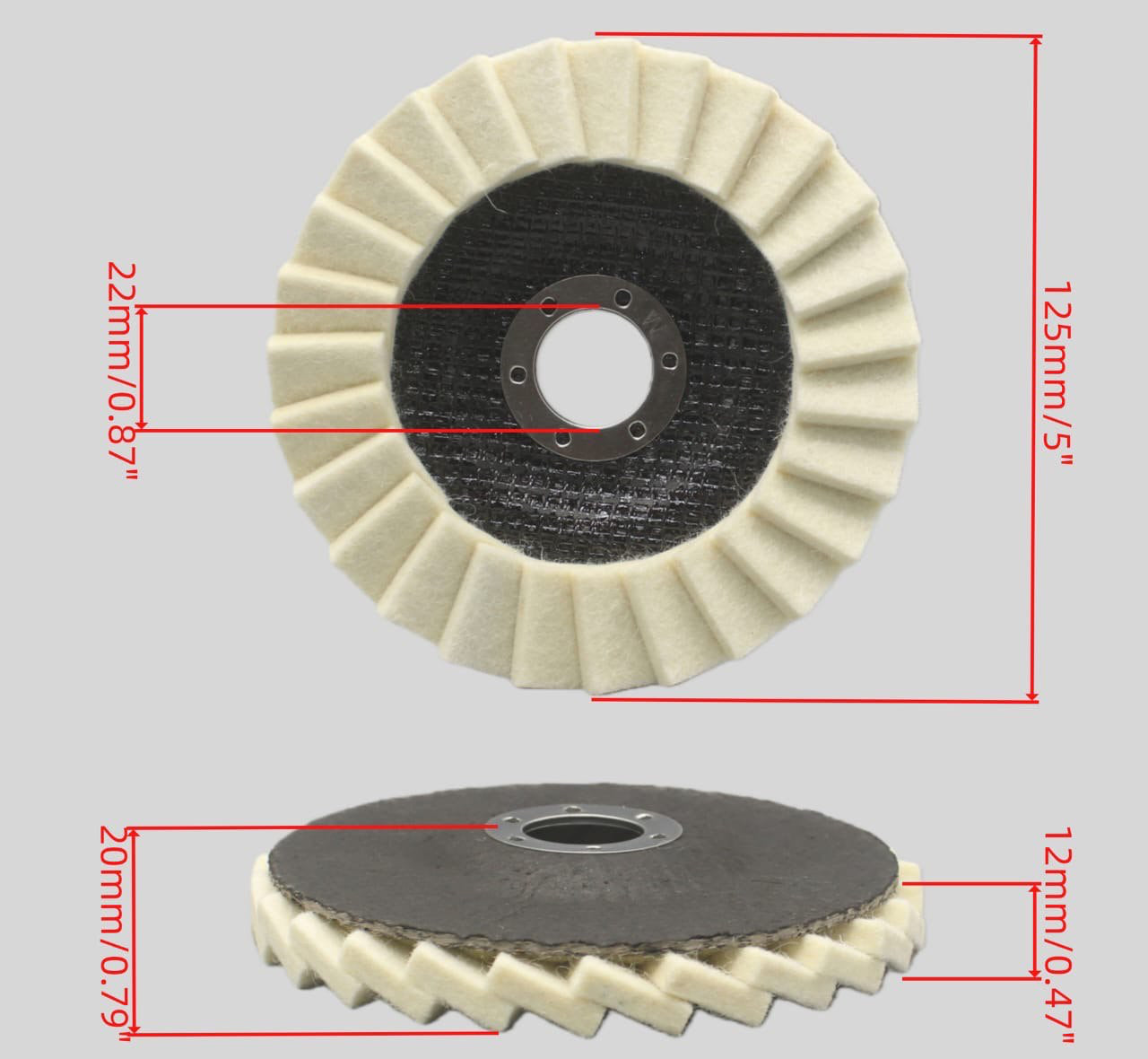 Wool Felt Flap Polishing Disc