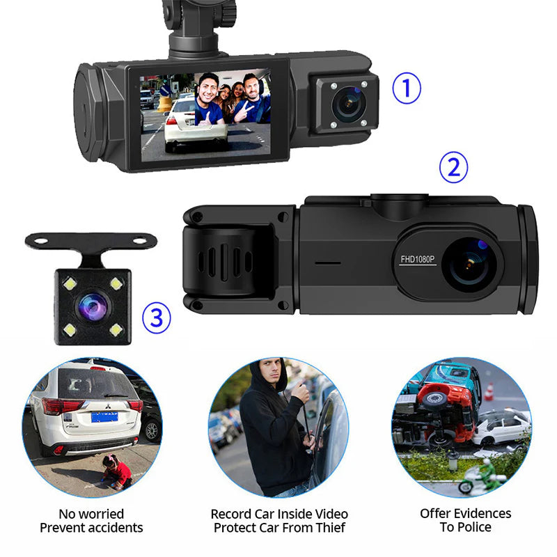 HD 1080p Car Recorder with Reverse Camera