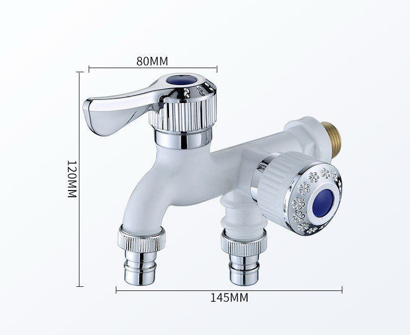 Quick Connector Dual‑Control Double Outlet Faucet