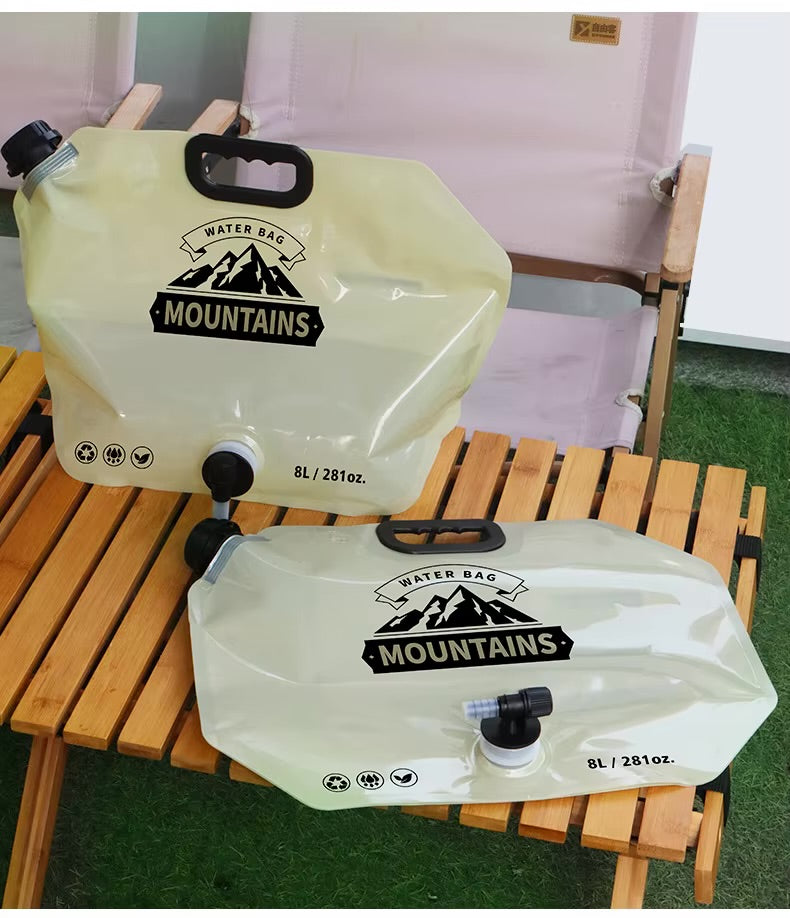 Portable 8L Mountains Graphic Folding Outdoor Backpack