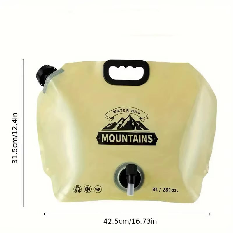 Portable 8L Mountains Graphic Folding Outdoor Backpack