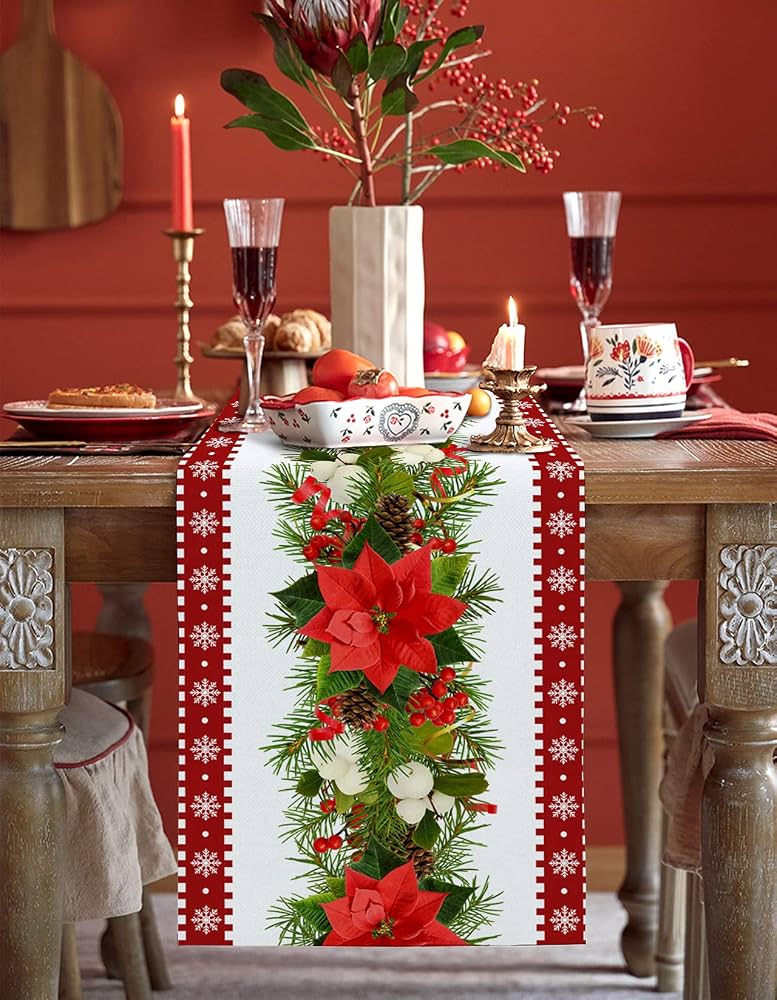 Festive Christmas Table Runner