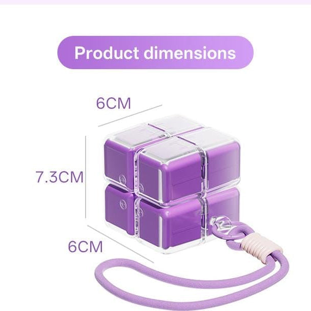 8-Compartment Magic Cube Pill Organizer
