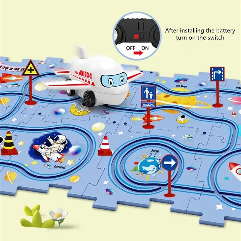 Puzzle Track Car