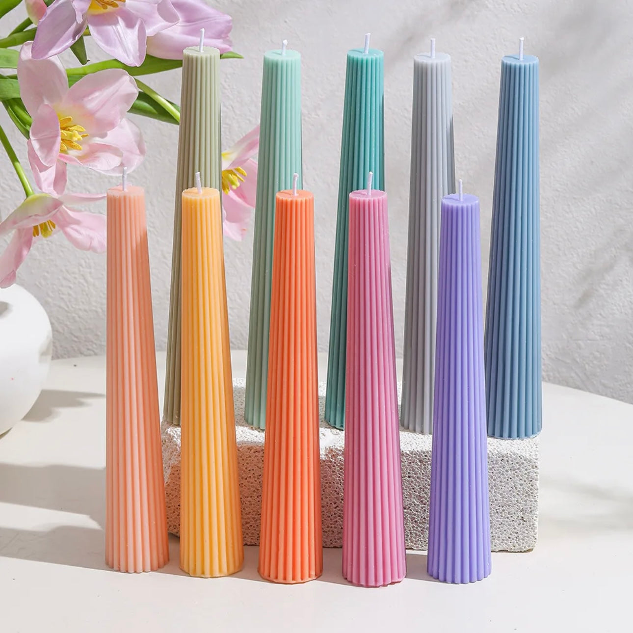 شموع مصنوعة من شمع فول الصويا