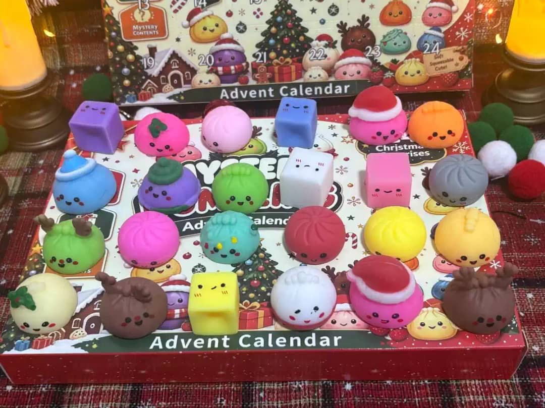 24-Day Christmas Dumpling Squishy Advent Calendar