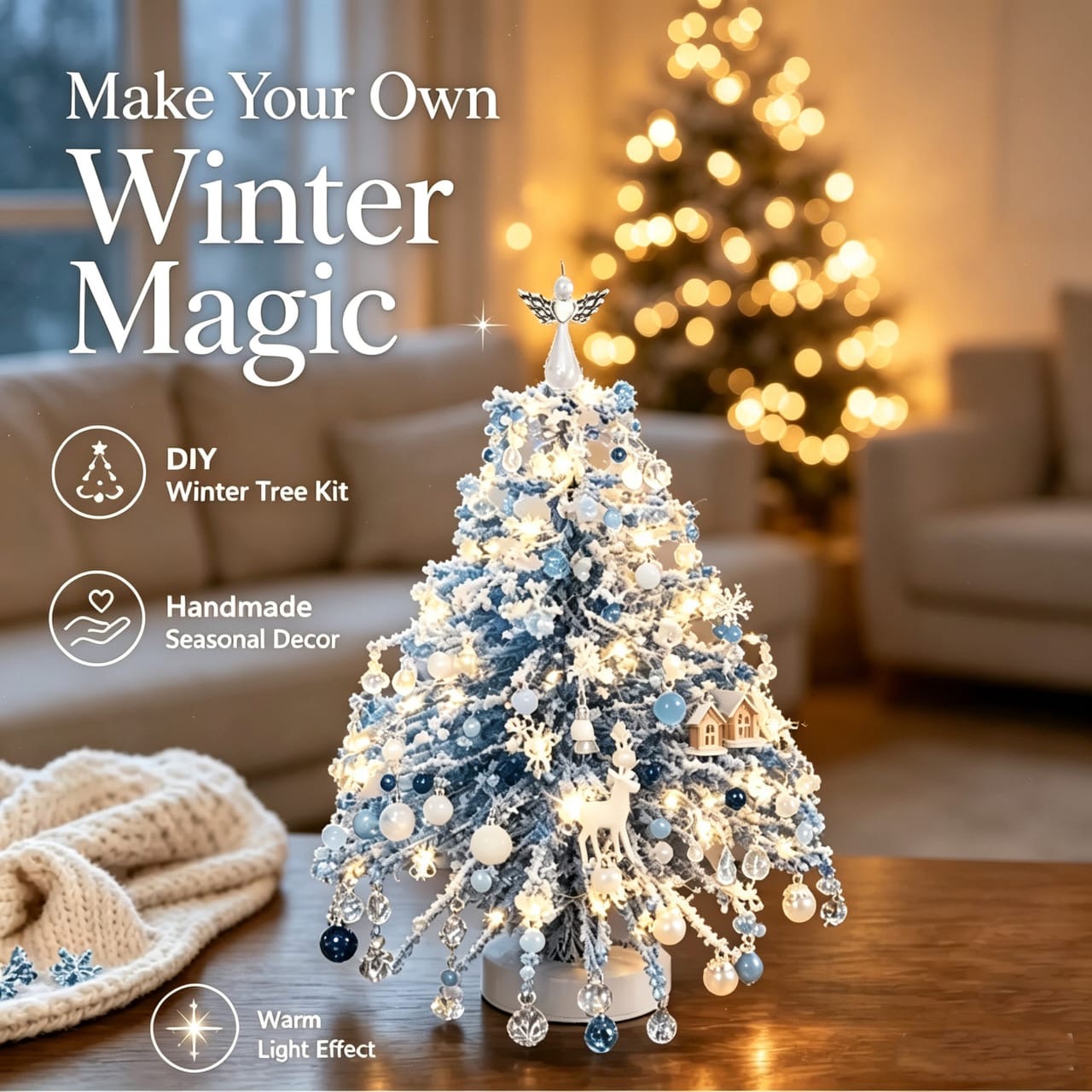 DIY LED Beaded Christmas Tree Craft Kit