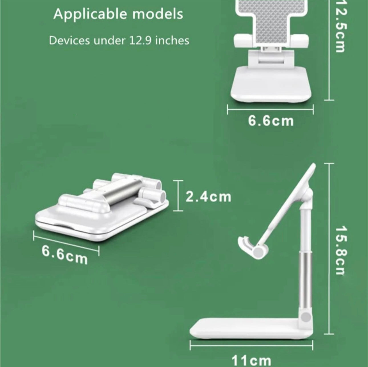 Foldable desktop cell phone stand holder