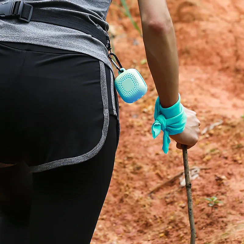 Quick Dry Microfiber Gym Towel with Small Holder