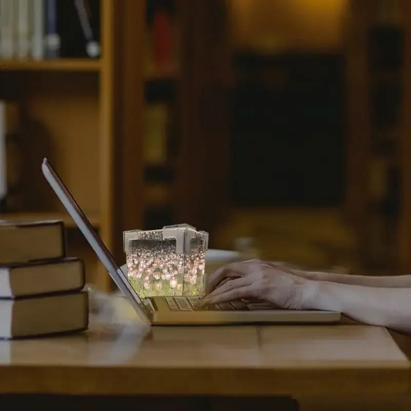 3D Tulip Mirror Light Box