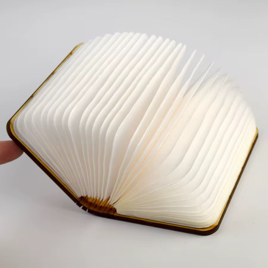 Wooden LED Book Lamp