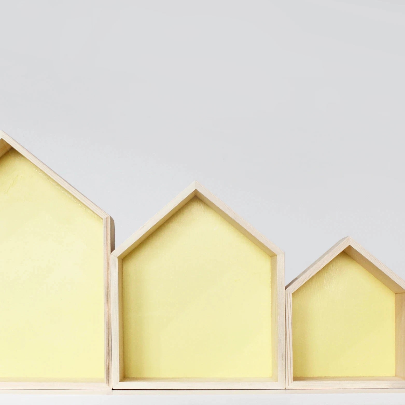 Wooden House Shape Shelf