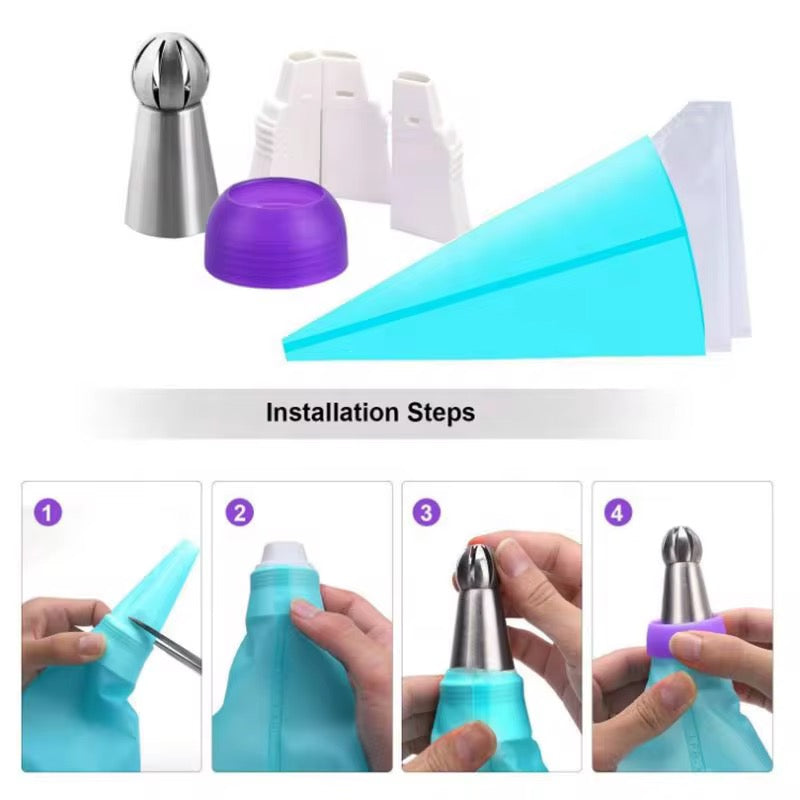 مجموعة أدوات تزيين الكيك