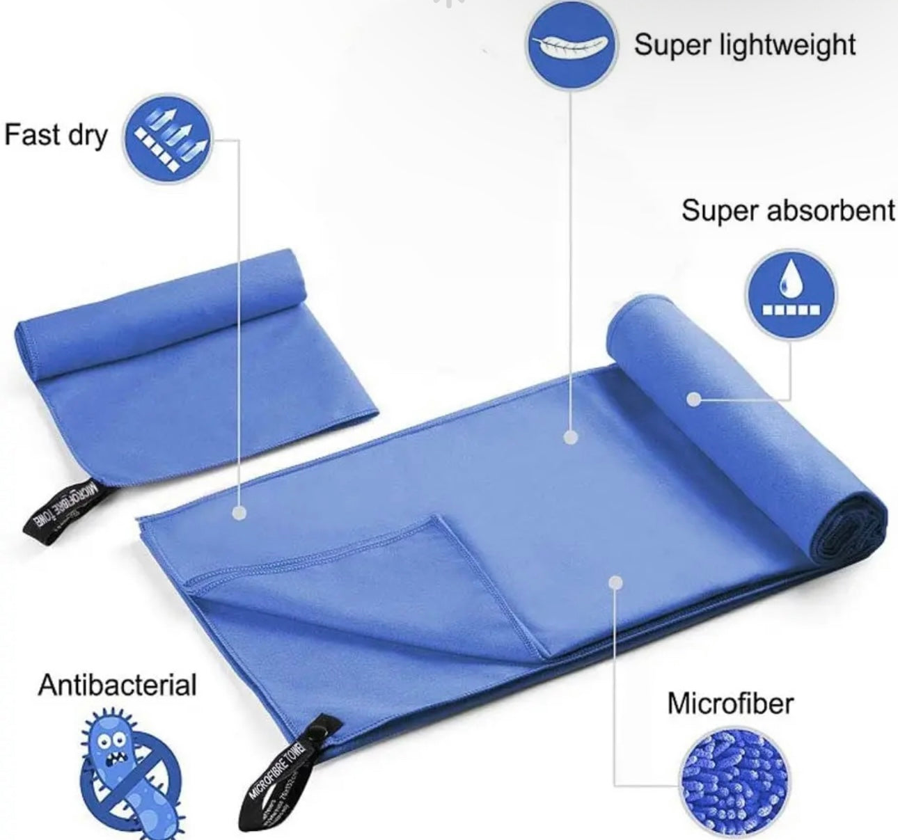 Double-faced Microfiber Sports Towel
