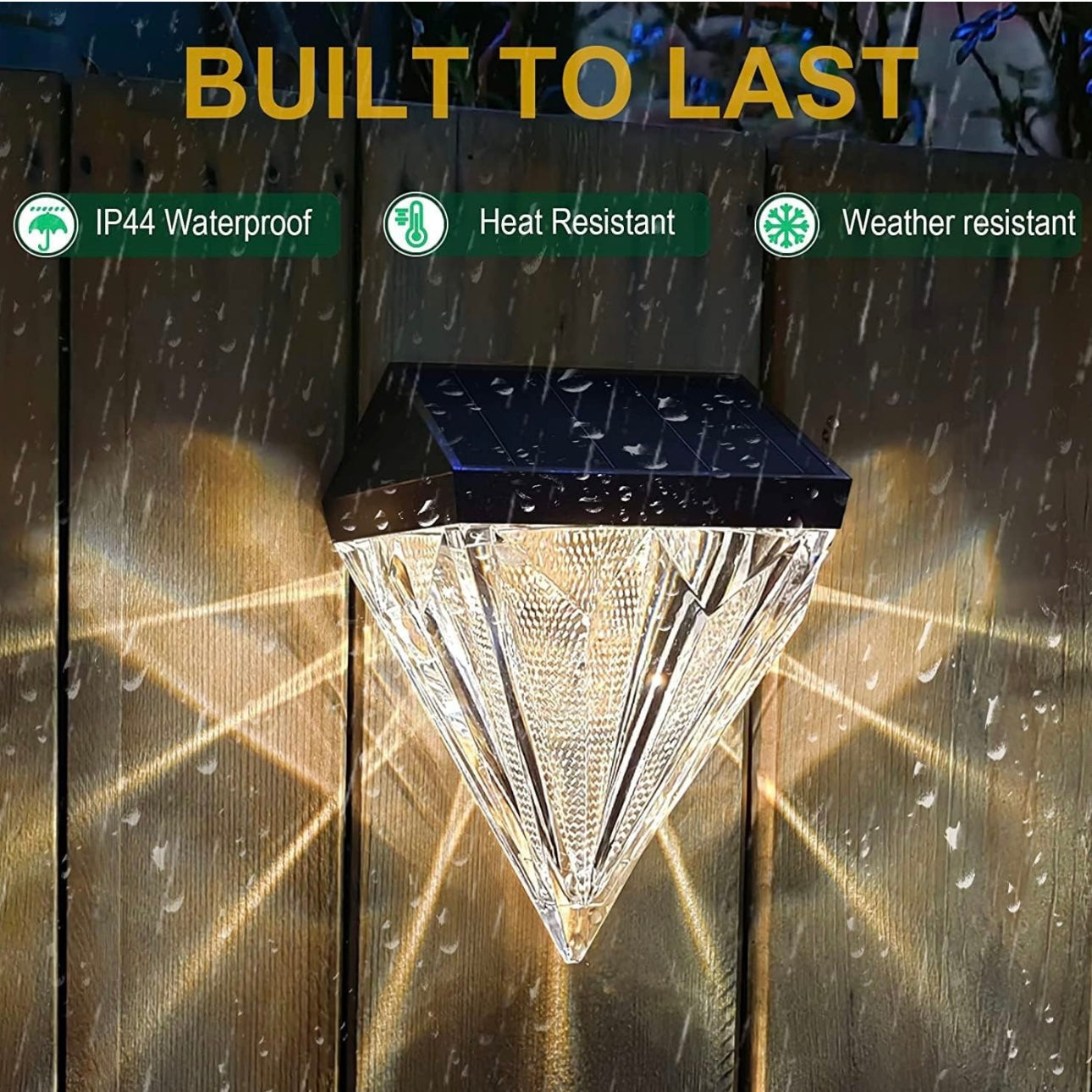 Solar Diamond Wall Light