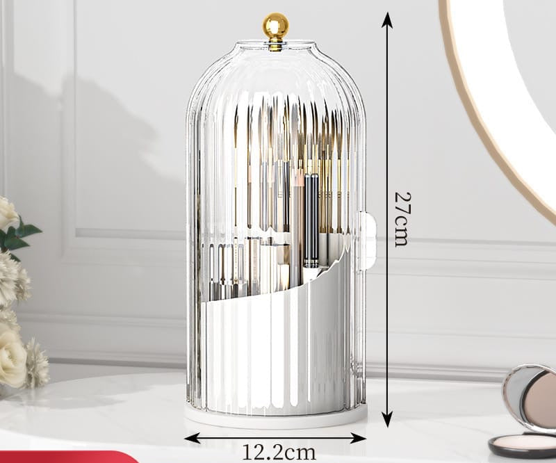 Rotating Birdcage Makeup Organizer