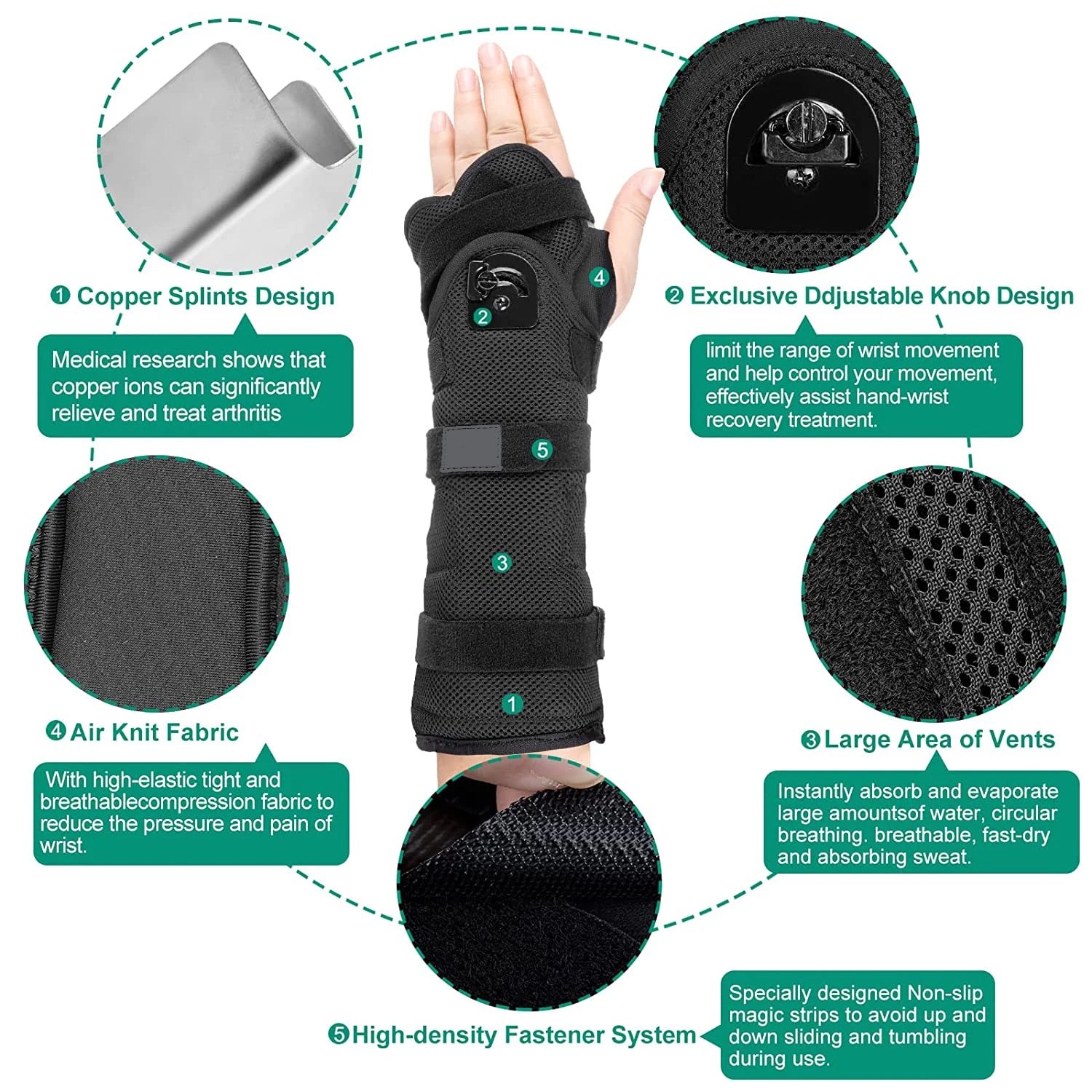 Orthopedic Compression Wrist Hand Support Brace
