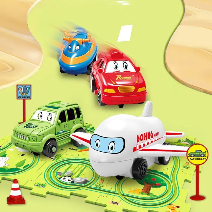 Puzzle Track Car