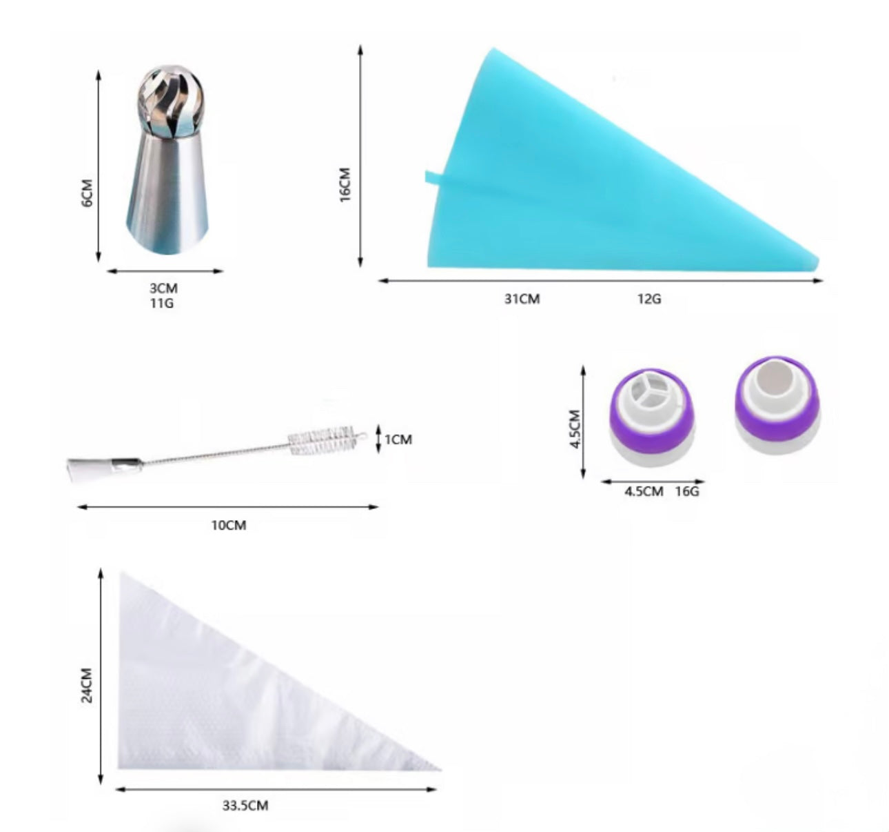 مجموعة أدوات تزيين الكيك