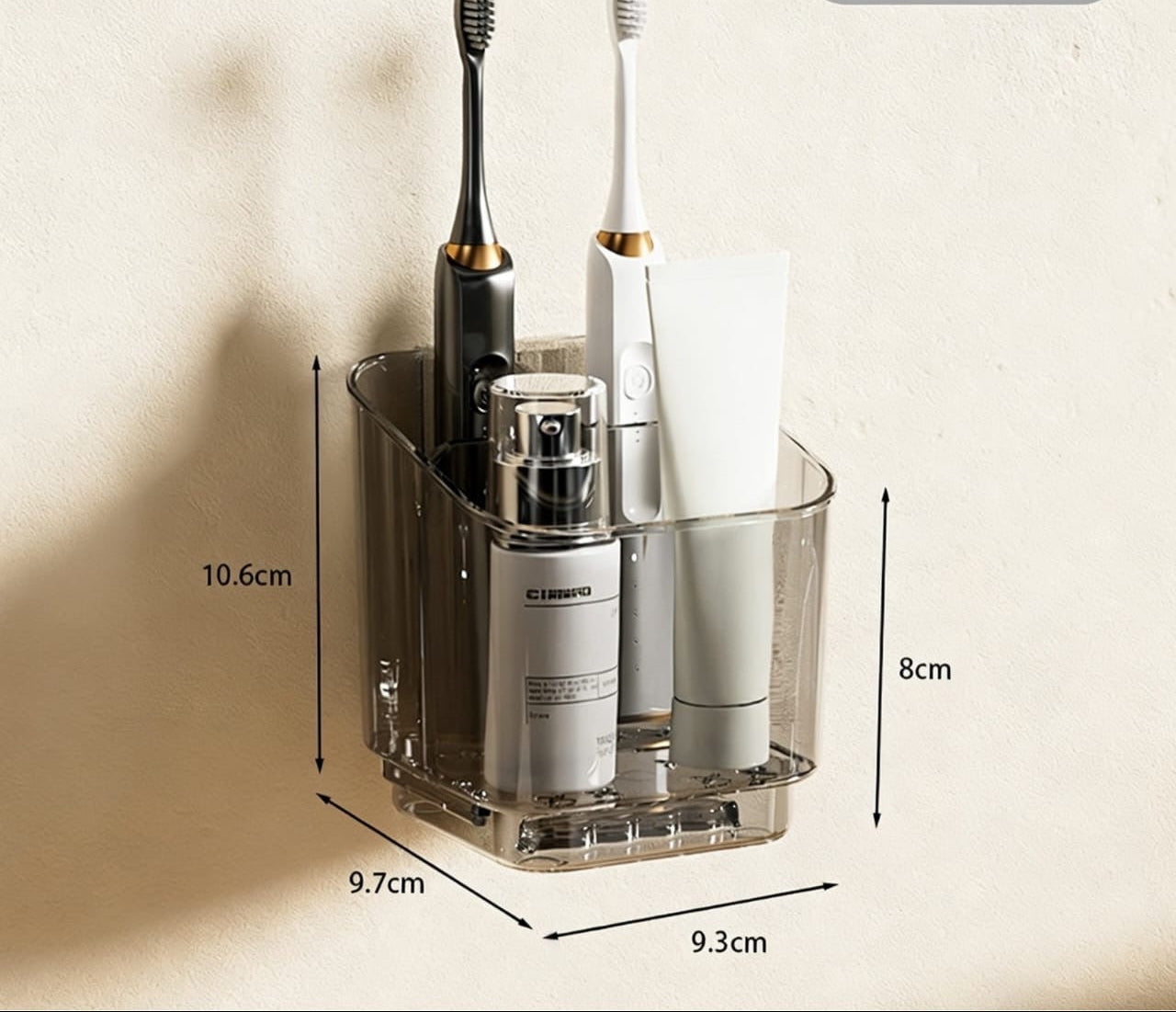 Space-Saving Electric Toothbrush Holder