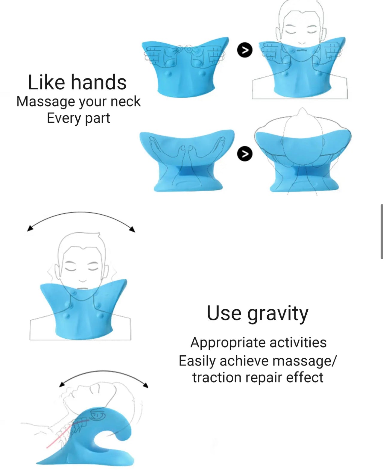 Shoulder and Neck Relaxer PillowTraction