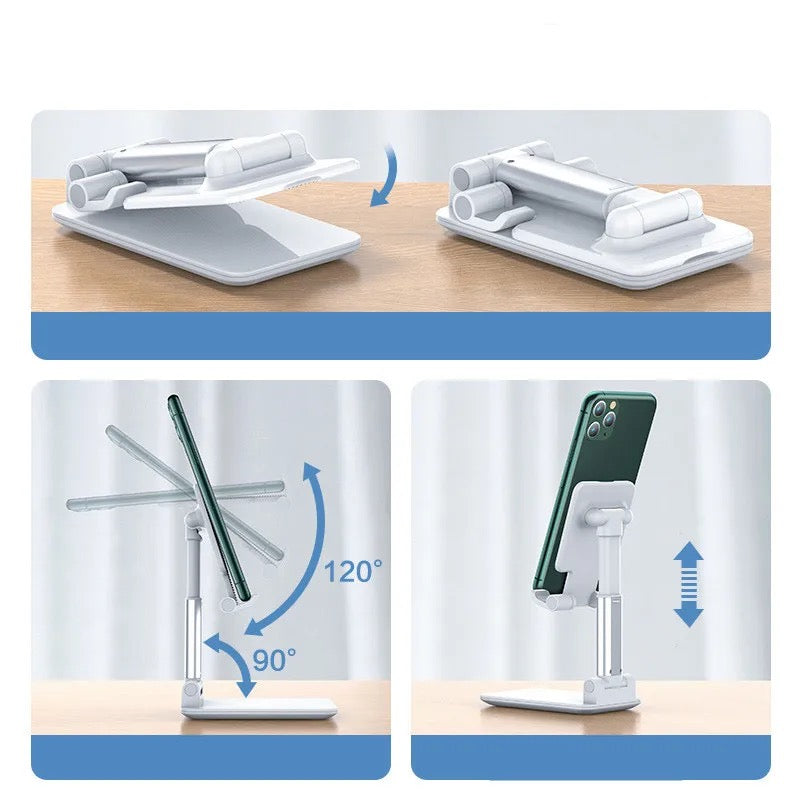 Foldable desktop cell phone stand holder