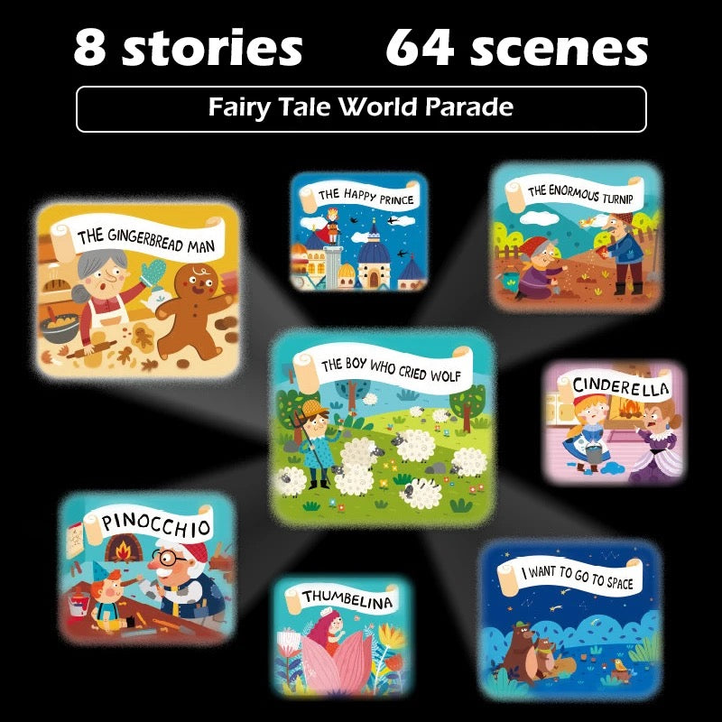 kids Story Book Flashlight Projector