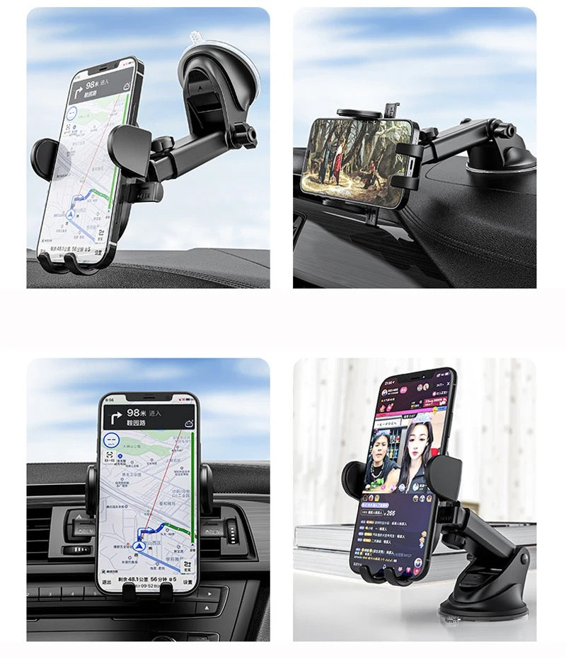 حامل هاتف للسيارة قابل للتعديل مصنوع من البلاستيك