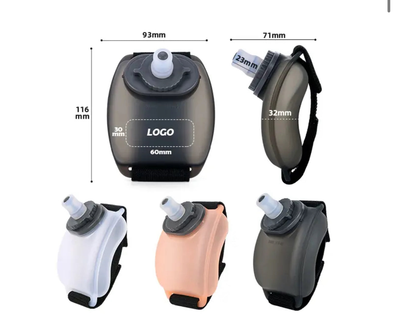 Silicone Wrist Drinking Water Bottles with Cute Shape