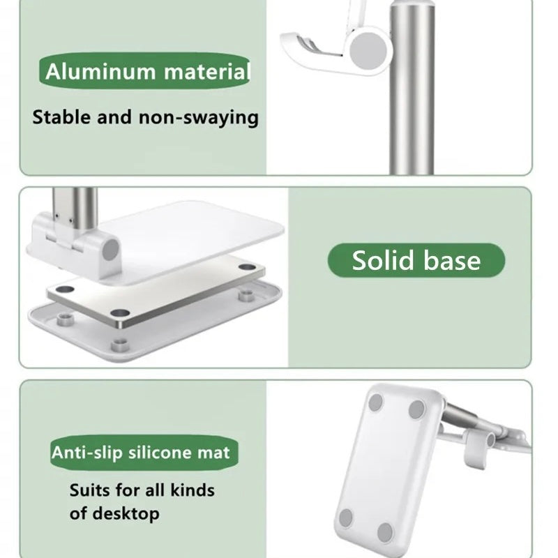 Foldable desktop cell phone stand holder