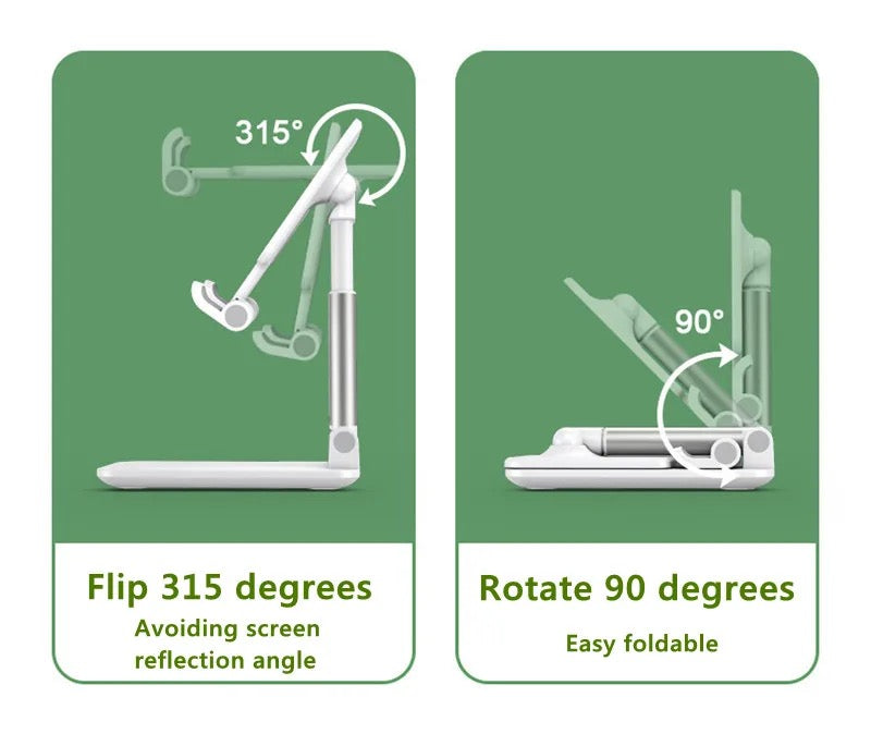 Foldable desktop cell phone stand holder