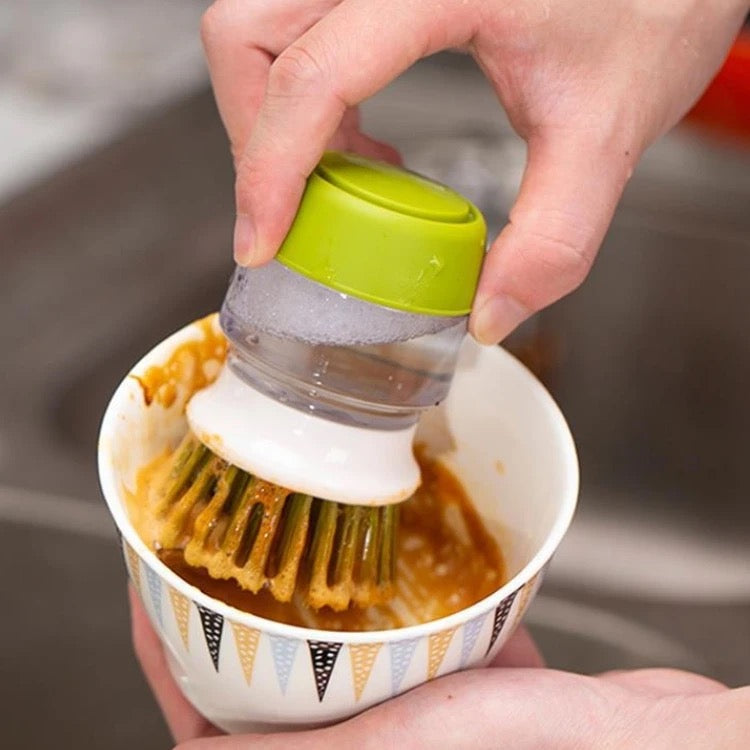 Manual Soap Dispenser Pot Dish Brush