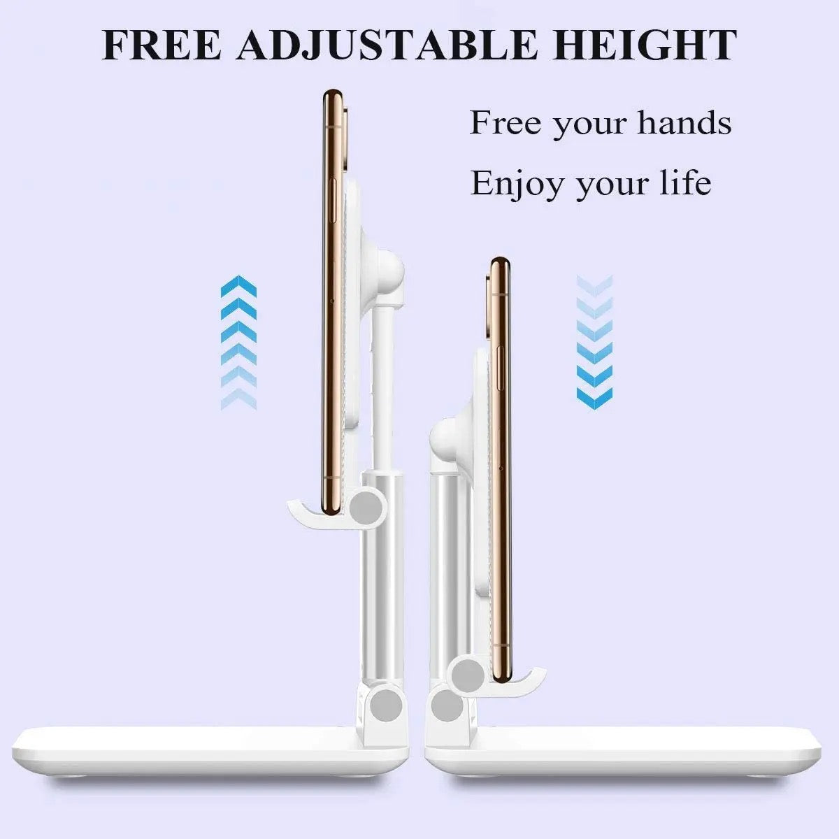 Foldable desktop cell phone stand holder