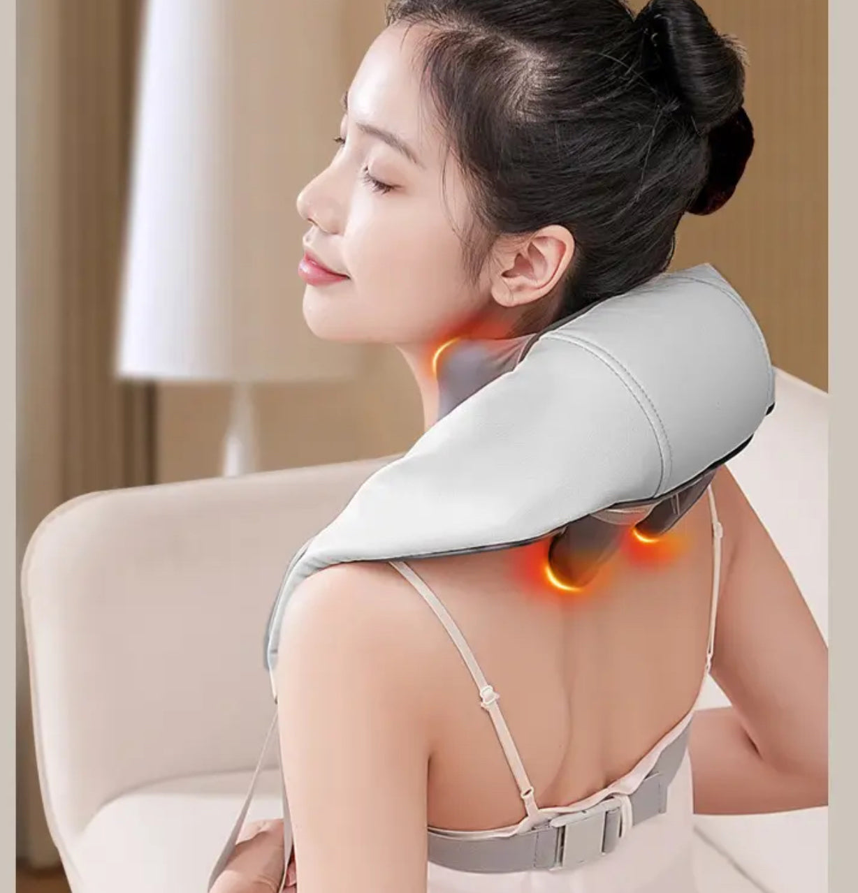 Wireless Electric Heating Neck And Shoulder Massager
