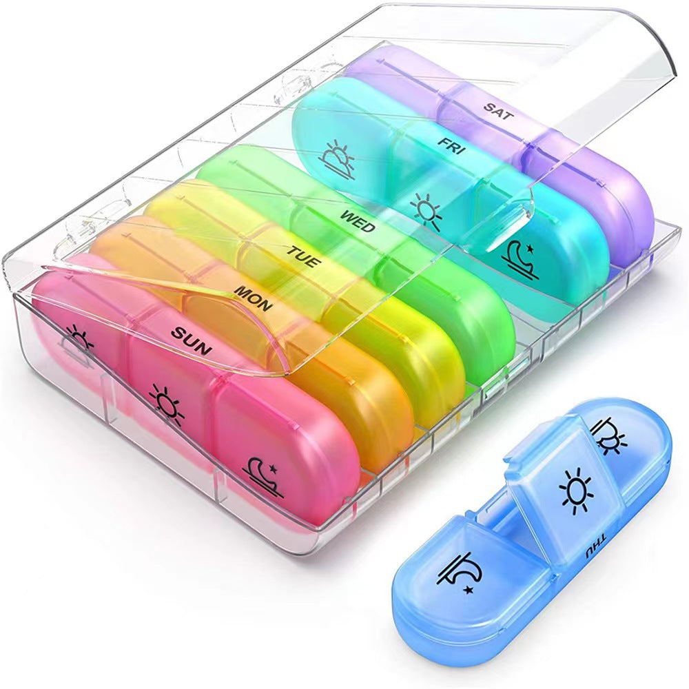 AM PM Weekly Pill Organizer
