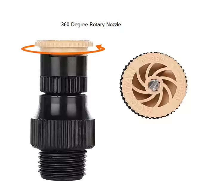 🌿 360° Rotating Garden Sprinkler – High-Pressure Lawn Watering System