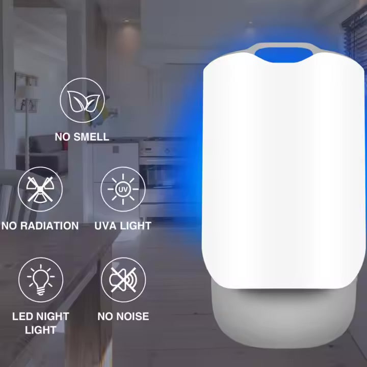 🦟 Electric UV Wall-Mounted Fly Trap – Silent & Odorless Insect Killer