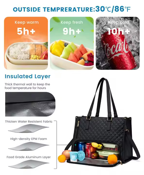 👜 Women's Insulated Cooler Tote Bag – Stylish & Functional